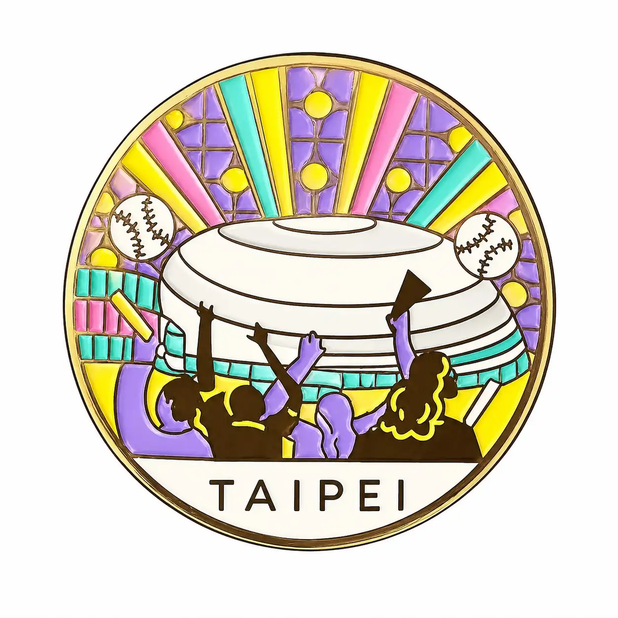 精緻立體浮雕銀色徽章——金屬徽章訂製示意